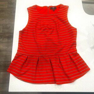 Mossimo - XL - Coral & Grey - Peplum Tank